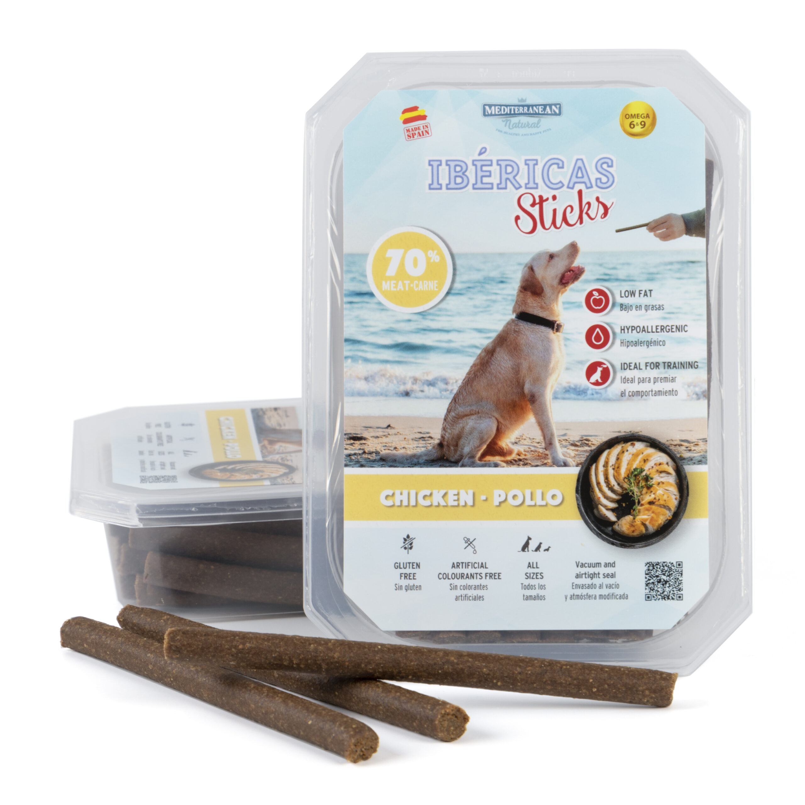 IBERICAS Sticks paluszki KURCZAK 75 sztuk 800g