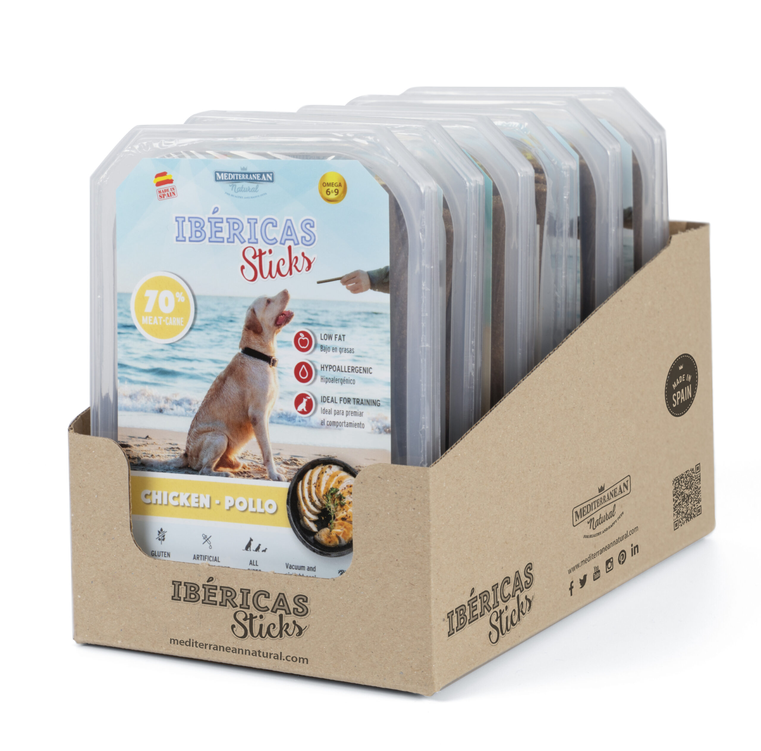 IBERICAS Sticks paluszki KURCZAK 75 sztuk 800g - obrazek 2